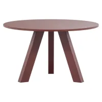 WOOOD Rhonda eettafel  Ø129 cm eiken bordeauxrood